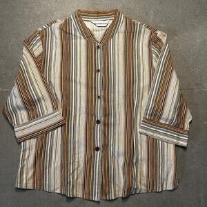 Item 350: Leomarina Striped Button-Up